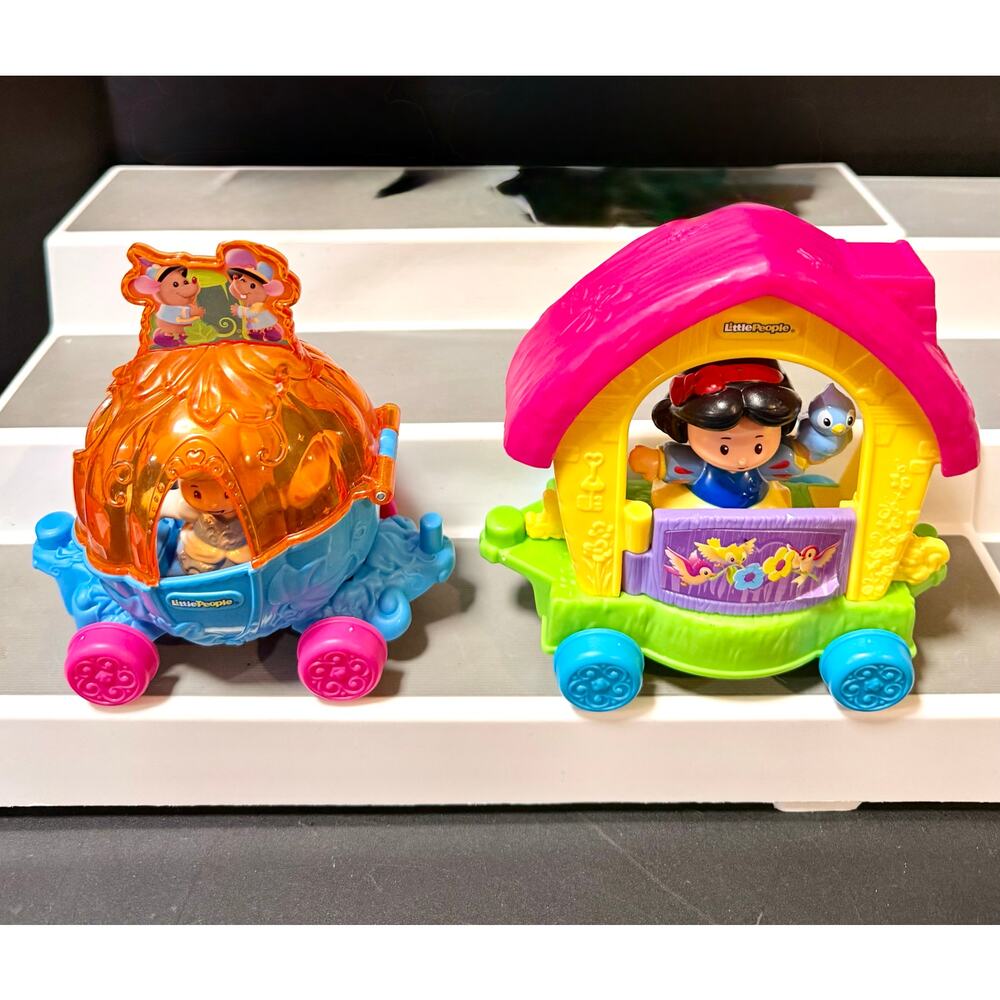 FP Little People Disney Princess Parade floats figures Cinderella & Ariel